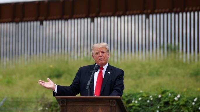 Donald Trump criticó a Biden por frenar la construcción del muro fronterizo con México