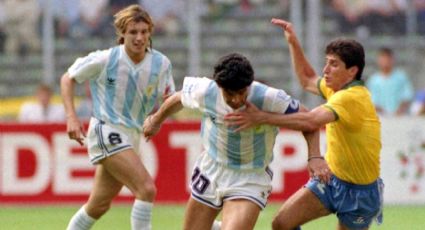 Diego Maradona: subastan la camiseta que usó contra Brasil en el Mundial de Italia del 90