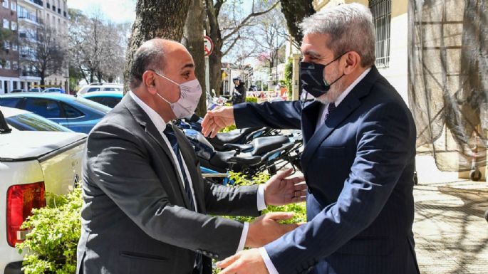 Aníbal Fernández y Juan Manzur se reunieron ayer para implementar políticas de seguridad