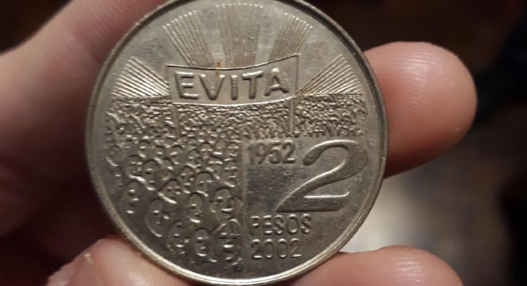 Cómo vender o comprar la moneda de Evita Perón en el mercado online