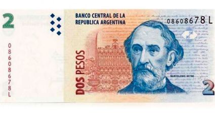 El billete de 2 pesos que se convirtió en una reliquia y se subasta por 70 euros en Suiza