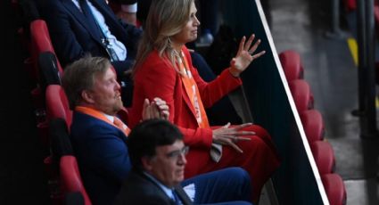 La Reina Máxima de Holanda celebrando el triunfo de su Selección en la cancha