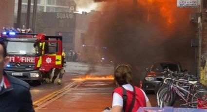 Terror por explosión seguida de incendio en Londres
