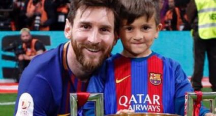 Lionel Messi se mostró preocupado por su hijo Thiago