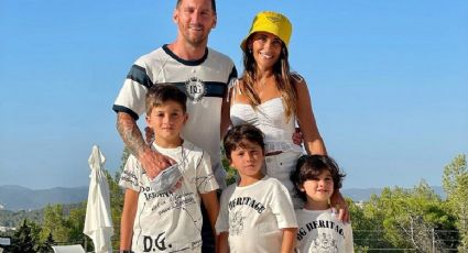 Messi y sus hijos sorprendieron a Antonela