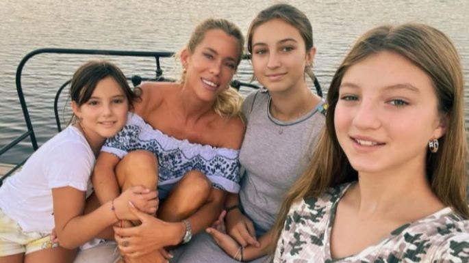 Nicole Neumann de festejo con sus hijas tras el nacimiento de Luca Cubero