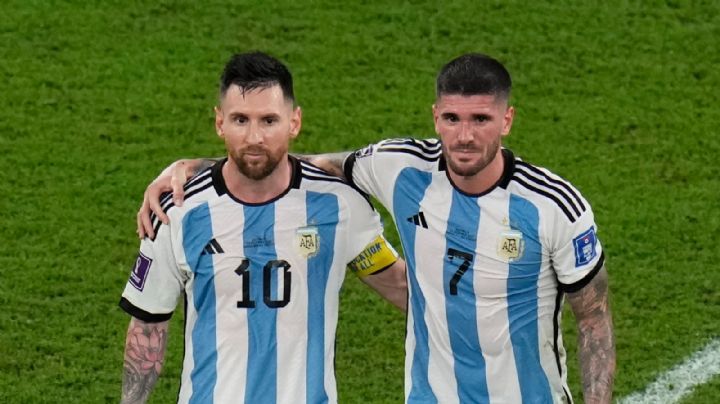 Rodrigo De Paul conmovido por Messi