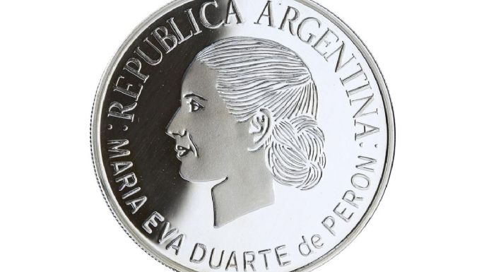 Cuánto vale la moneda de Evita Perón