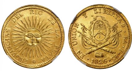 La moneda argentina más buscada: el 8 escudos de oro de La Rioja de 1845