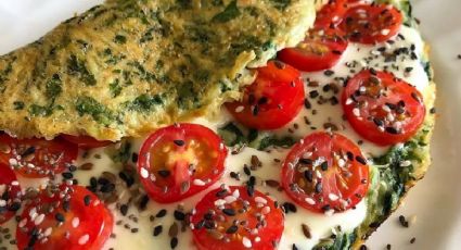 Omelette de espinaca: una receta con sabores increíbles para hacer en pocos minutos