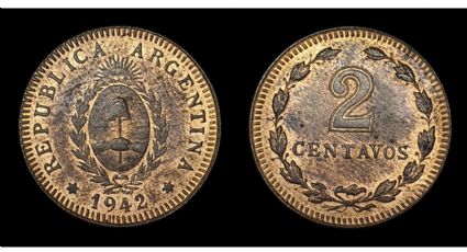 Moneda de 2 centavos: la pieza de cobre más antigua y escasa del país