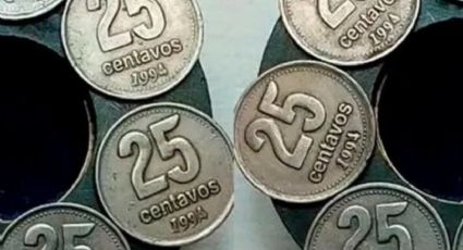 Así es la moneda de 25 centavos: la joya numismática por la que podrían pagarte mas de 15 mil pesos