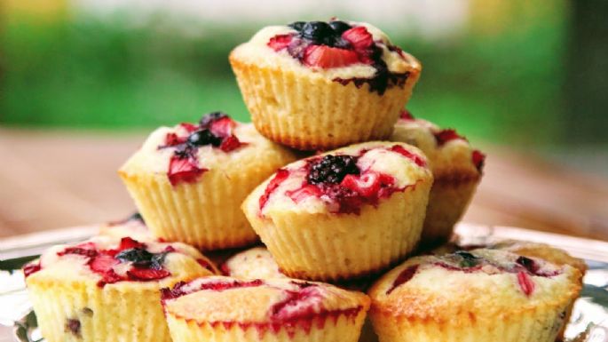 Muffins de frutos rojos: receta fácil y rápida para lograr un postre perfecto