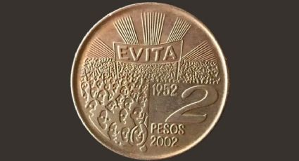La moneda de Eva Perón de 2002 considerada una de las más emblemáticas de la historia